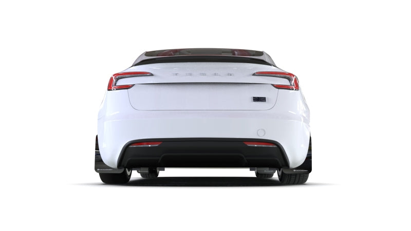 Rally Armor 24-25 Tesla Model 3 Highland Black UR Mud Flap Dark Grey Logo