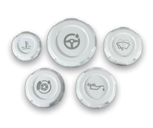 BILLETWORKZ ZERO SERIES ENGINE BAY CAPS - FLUID ENGRAVING - SUBARU STI 2015-2021