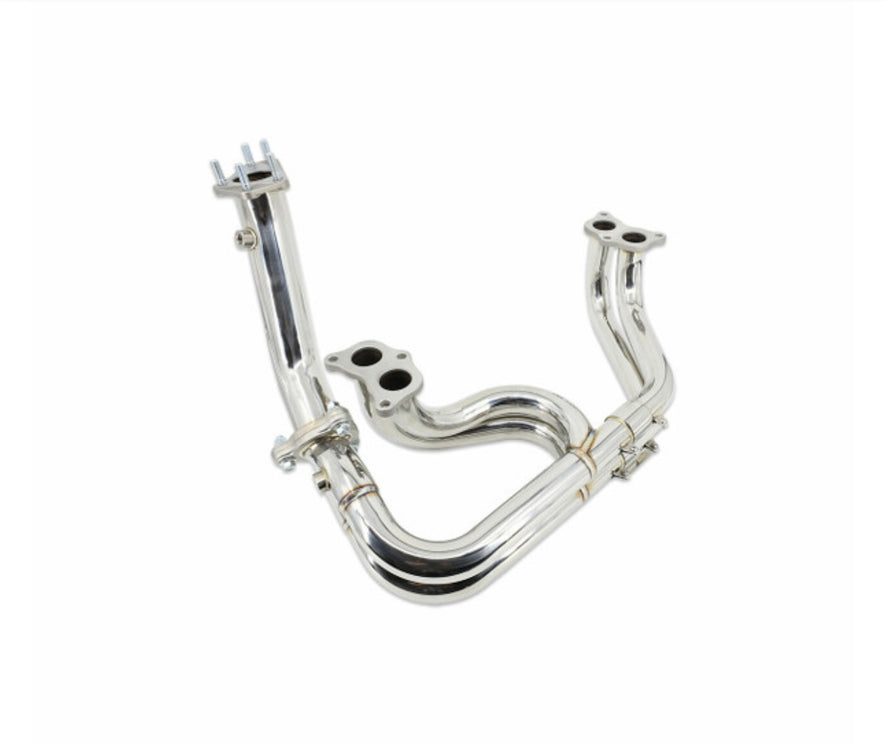 IAG Performance Equal Length 3-Bolt Header & Uppipe for 02-14 WRX, 04-21 STI, 05-09 LGT, 04-08 FXT