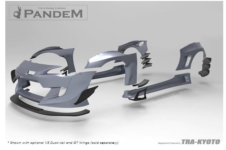 GReddy Pandem V3 Aero / Toyota 86 / Scion FR-S / Subaru BRZ Aero Kit without Wings