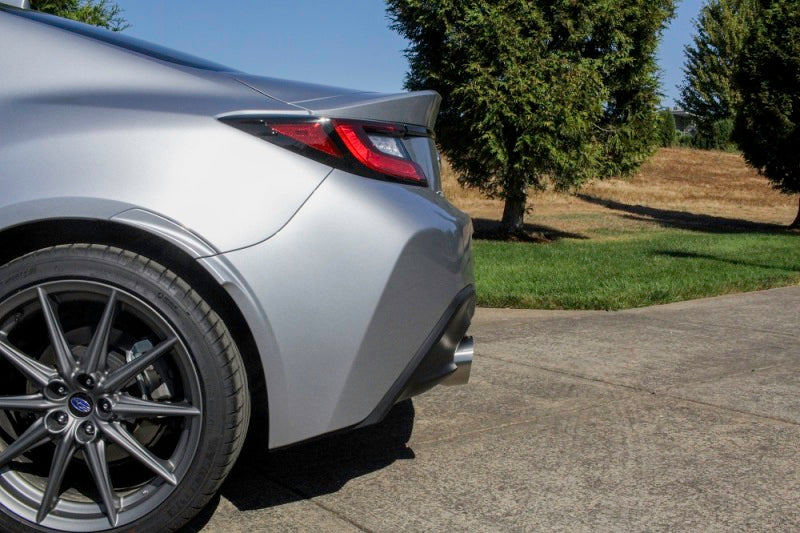 PERRIN 22-26 Subaru BRZ / Toyota GR86 Axle Back Exhaust SS (Single Side Exit w/Helmholtz Chamber)