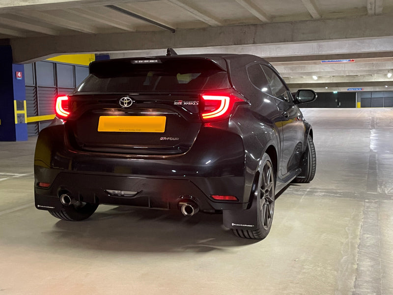 Rally Armor 20-25 Toyota GR Yaris Black Mud Flap w/Grey Logo