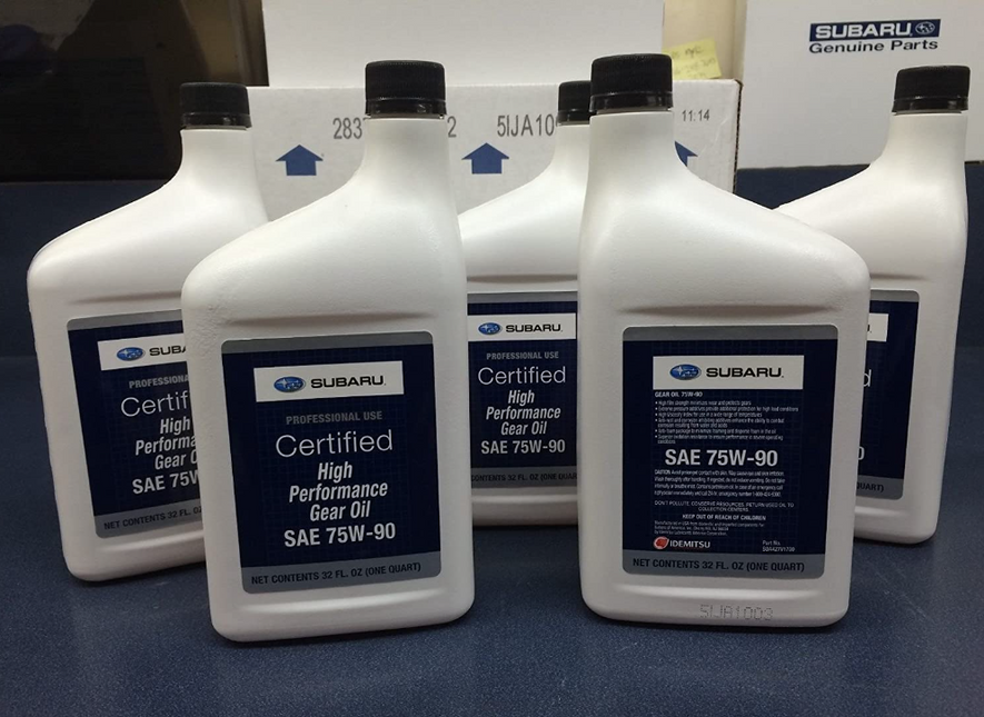 Subaru 75W90 Extra S Gear & Transmission Fluid - 4 quart Bottles Sti Wrx Genuine