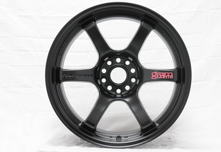 Gram Lights 57DR 19x9.5 +35 5-114.3 Semi Gloss Black Wheel