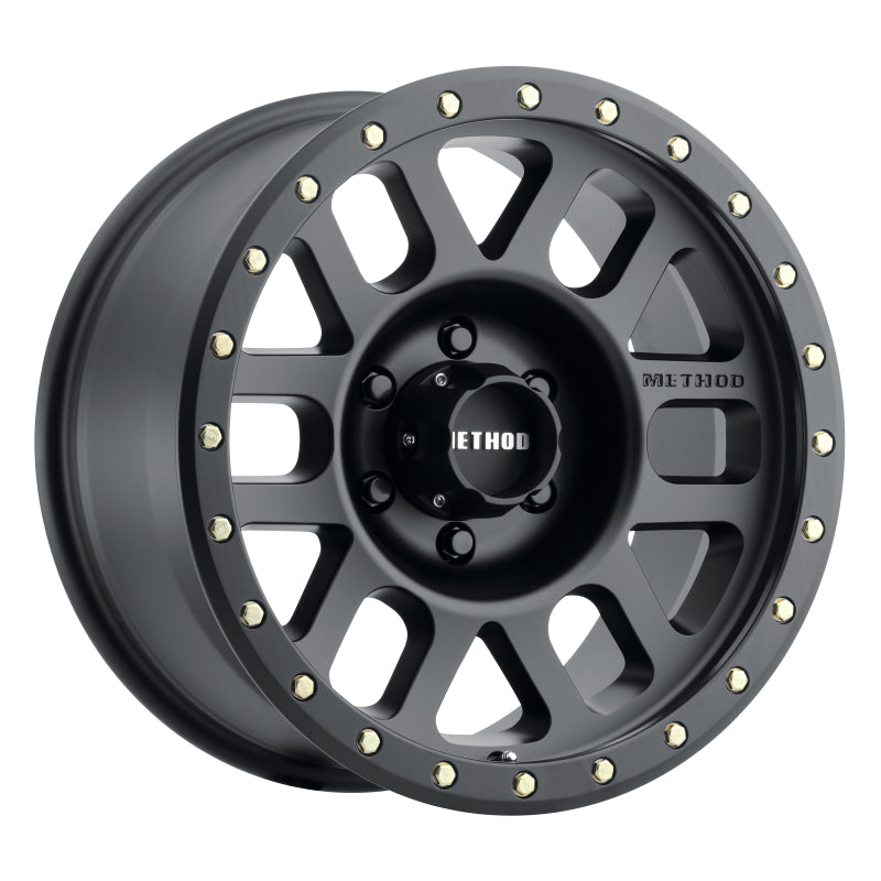 Method MR309 Grid 17x8.5 0mm Offset 6x135 94mm CB Matte Black Wheel