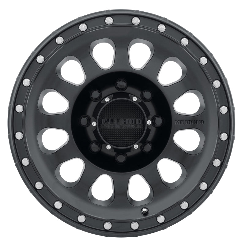 Method MR315 17x9 -12mm Offset 8x6.5 130.81mm CB Matte Black Wheel