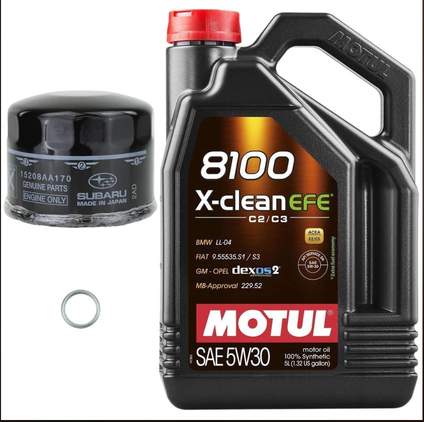 Motul Oil 5W-30 X-Clean EFE Subaru Oil Change Kit  Subaru WRX 2022