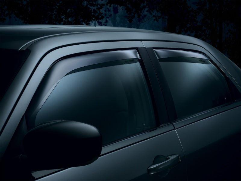 WeatherTech 06-11 Honda Civic Hybrid Front and Rear Side Window Deflectors - Dark Smoke
