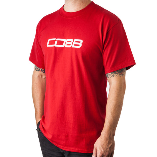 Cobb Tuning Logo Mens T-Shirt (Red) - Large