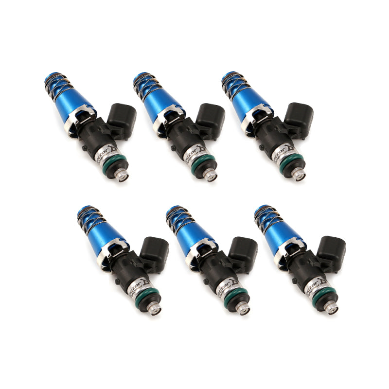 Injector Dynamics 1340cc Injectors - 60mm Length - 11mm Blue Top - 14mm Lower O-Ring (Set of 6)