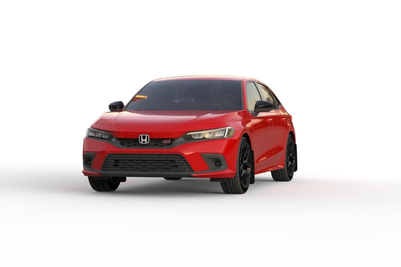 Rally Armor 2022 Honda Civic (Incl. Si/Sport/Touring) Red UR Mud Flap w/ White Logo