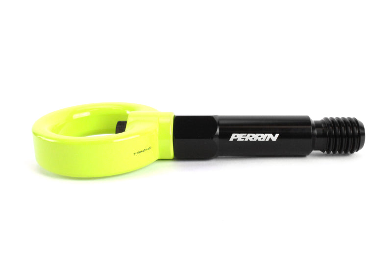 Perrin 2020 Toyota Supra Tow Hook Kit (Front) - Neon Yellow